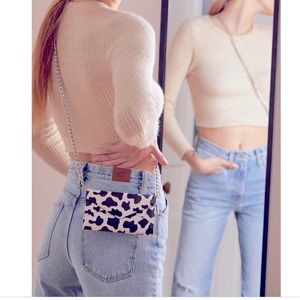 ✨🐄 Cow print convertible wristlet NWT